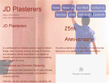 Tablet Screenshot of jdplasterers.co.uk